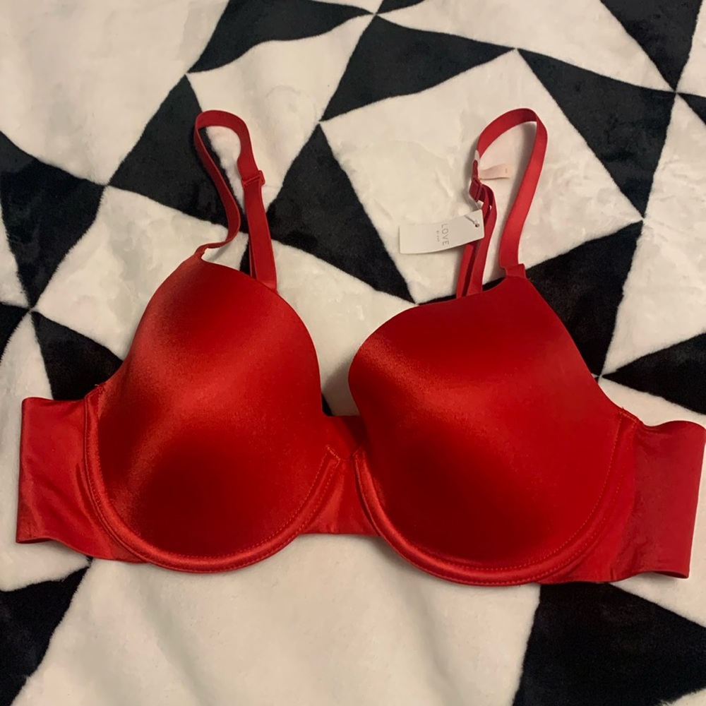 Red Everyday Smooth Perfect Coverage Bra from Gap